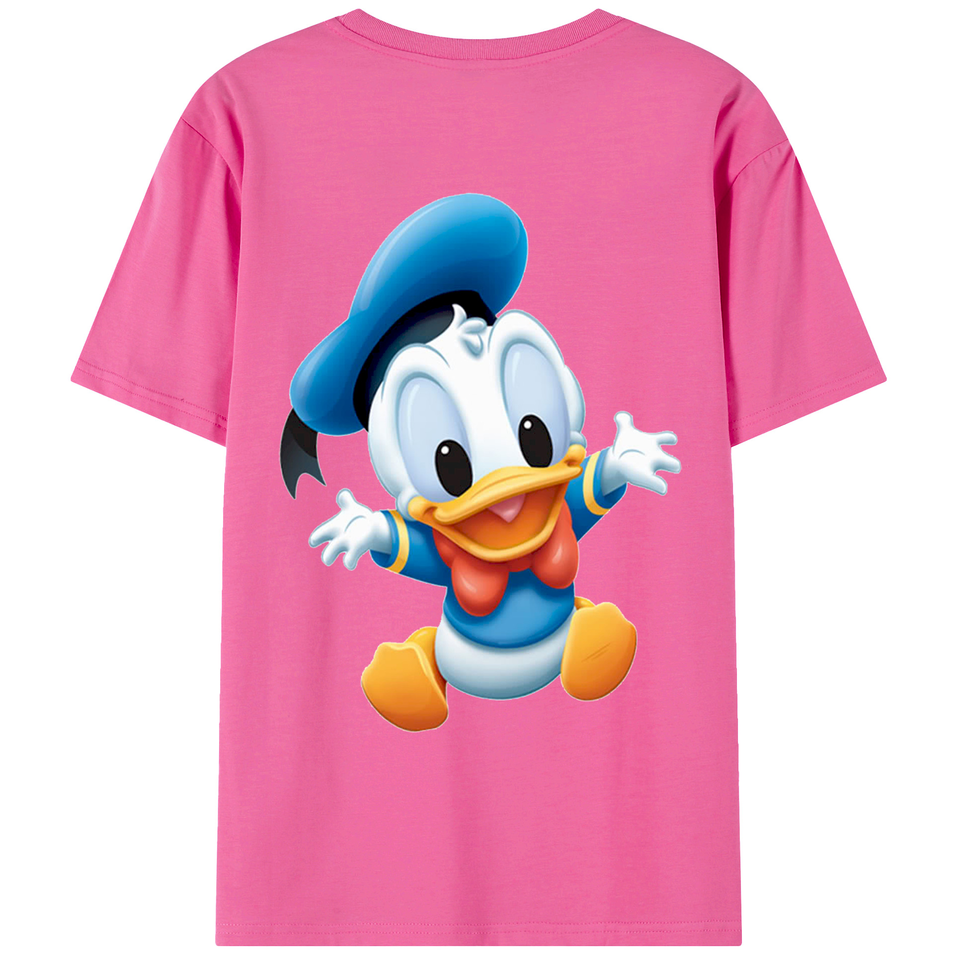（画像用） ミッキーマウス Mickey Mouse レディース半袖Tシャツ(バックプリント)